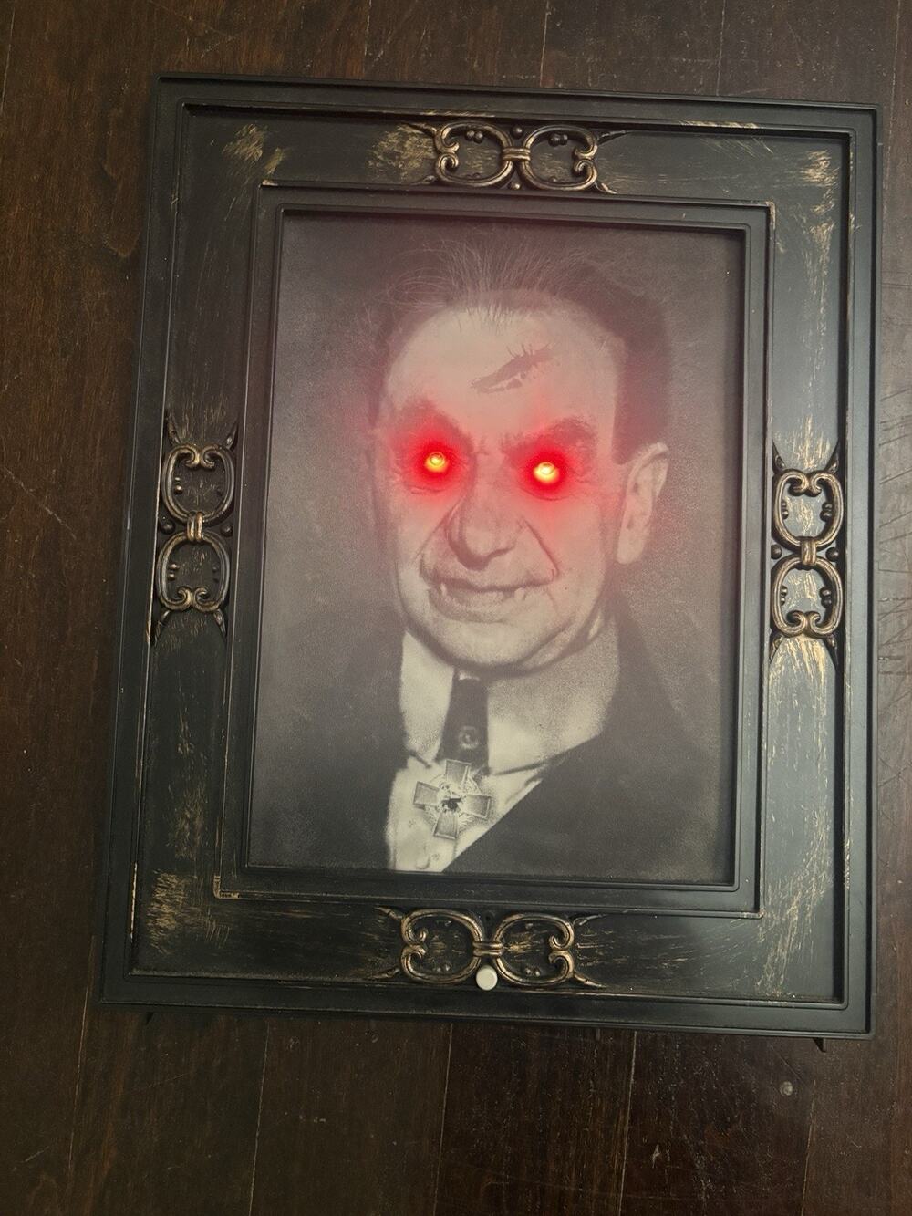 Rare Gemmy Picture Changing 3D Haunted Talking Portrait Dracula/Monster WORKS